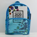 Backpack Clear Senhoras de lantejoulas da bolsa escolar personalizada